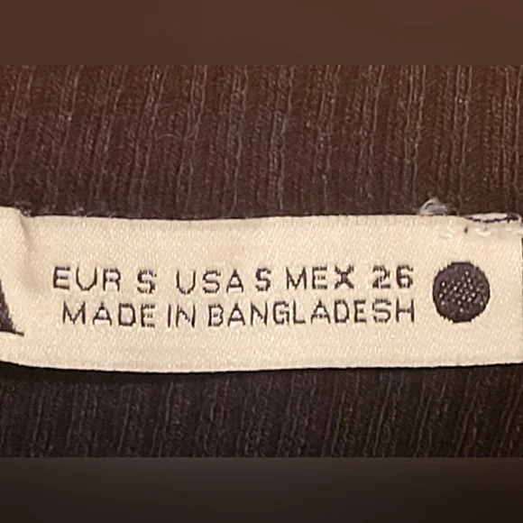 ZARA - Black Ribbed Racer Back Crop Top - Picture 7 of 8